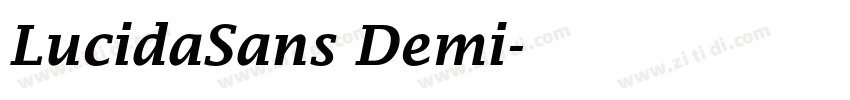 LucidaSans Demi字体转换